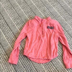 Vineyard Vines Pink Half-Zip Sweater